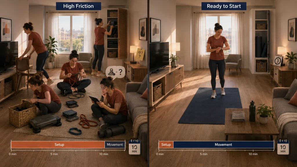 Exercise Setup Friction
