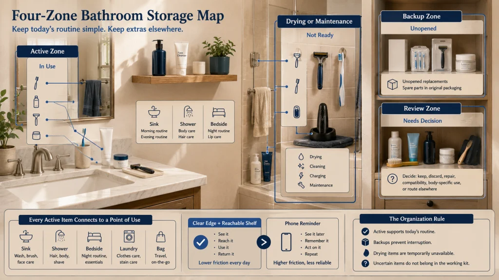 Active Drying Backup and Review Zones