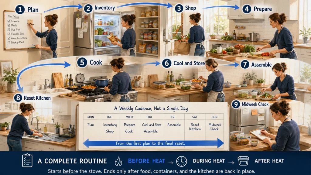 Complete Meal Prep Schedule Blocks