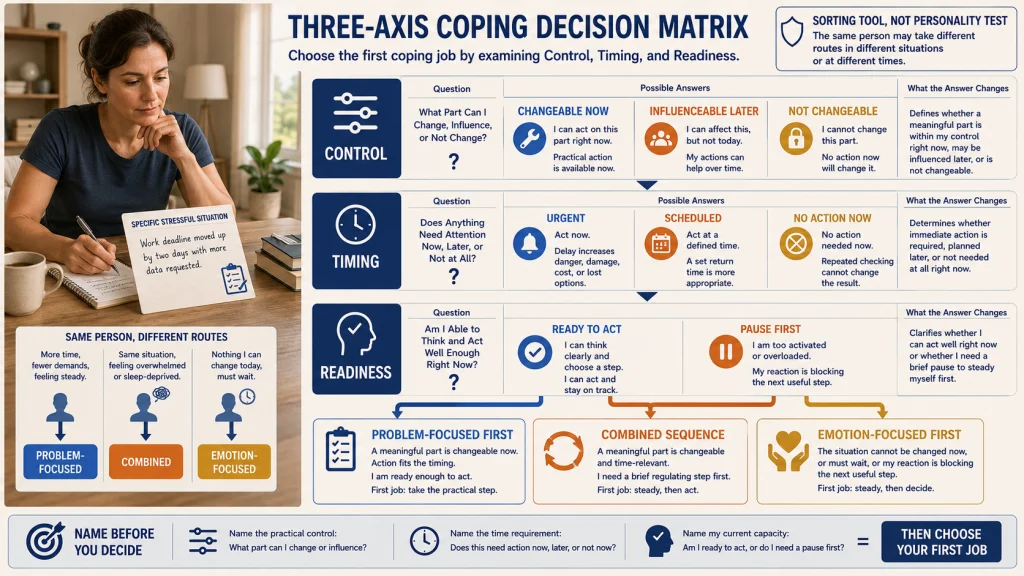 Control Timing and Readiness Coping Matrix