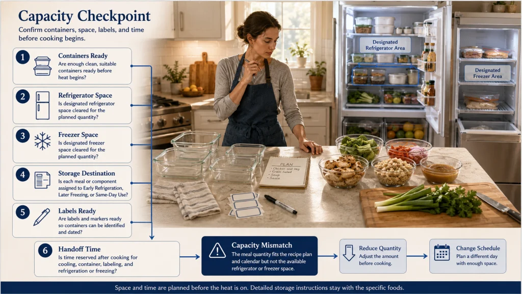 Cooling Labeling and Storage Checkpoint