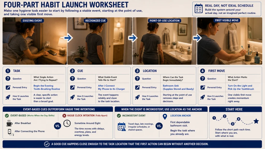 Cue Task and Location Worksheet