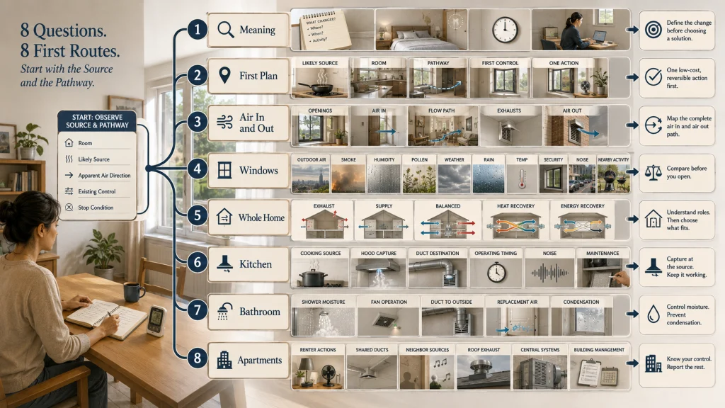 Eight Indoor Air Decision Routes