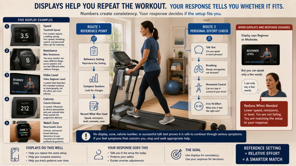Exercise Device Numbers Versus Relative Effort