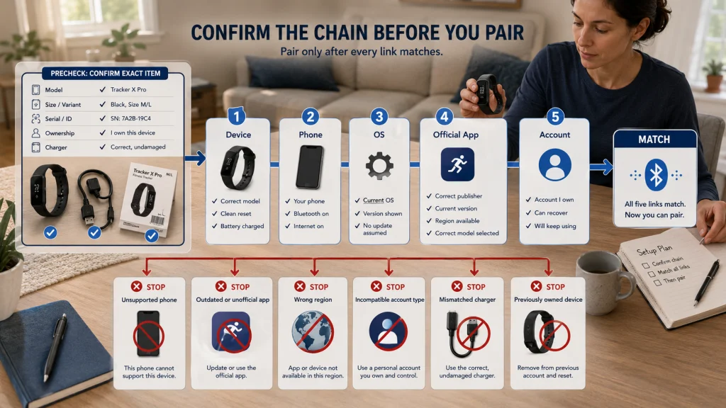 Fitness Tracker Compatibility Chain