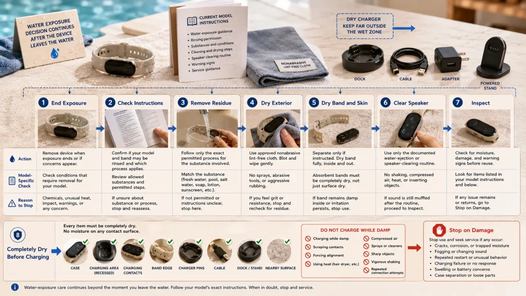 Fitness Tracker Water Exposure Aftercare