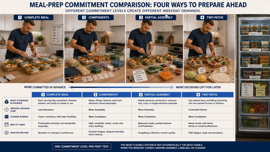 Four Meal Prep Commitment Methods