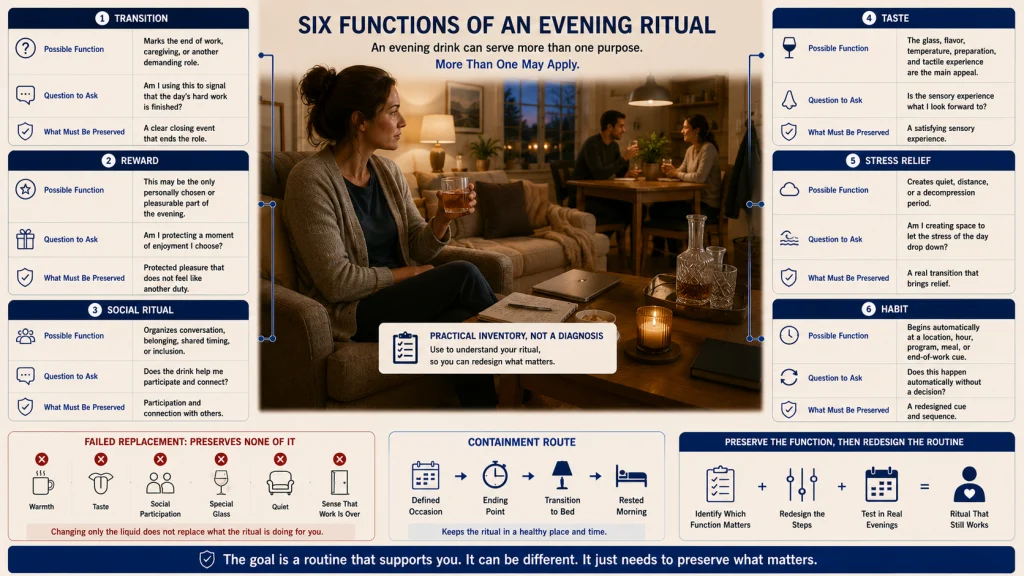 Functions of an Evening Drink
