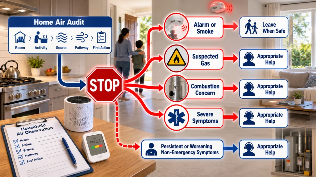 Indoor Air Emergency Stop Conditions