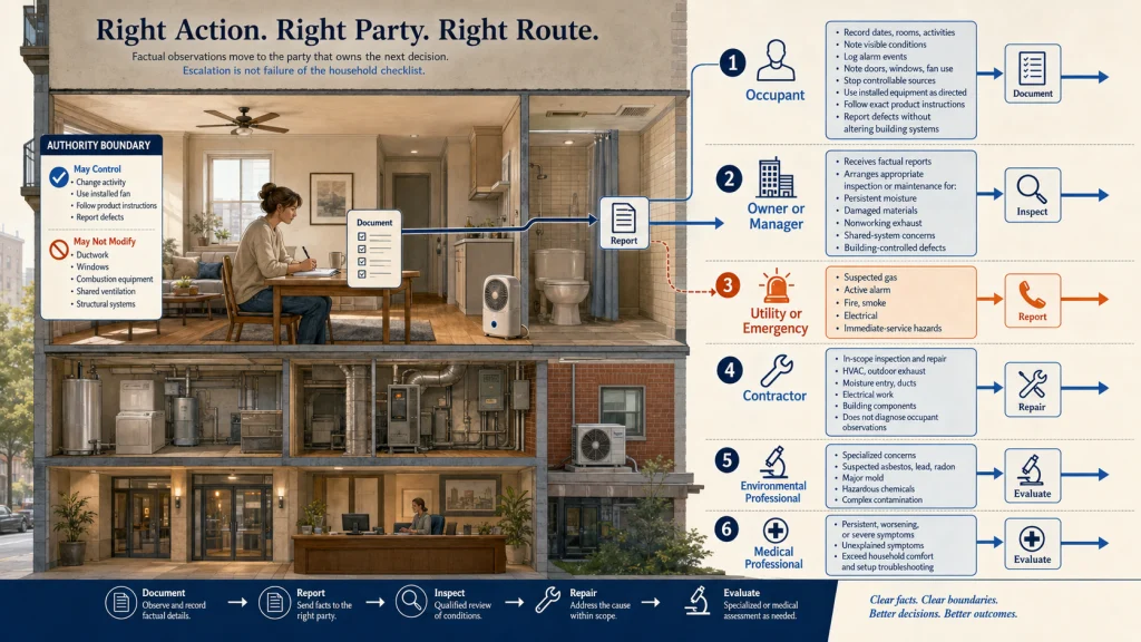 Indoor Air Responsibility Routing