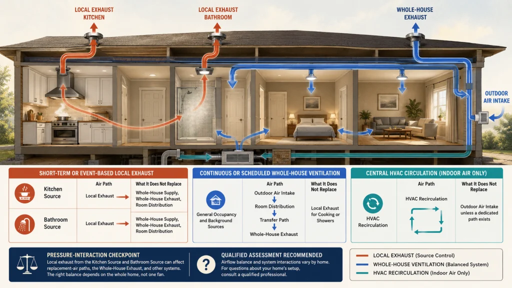 Local Exhaust Versus Whole House Ventilation