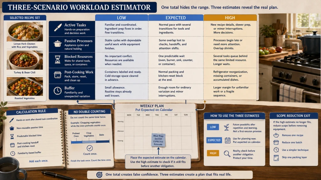 Low Expected and High Meal Prep Estimates