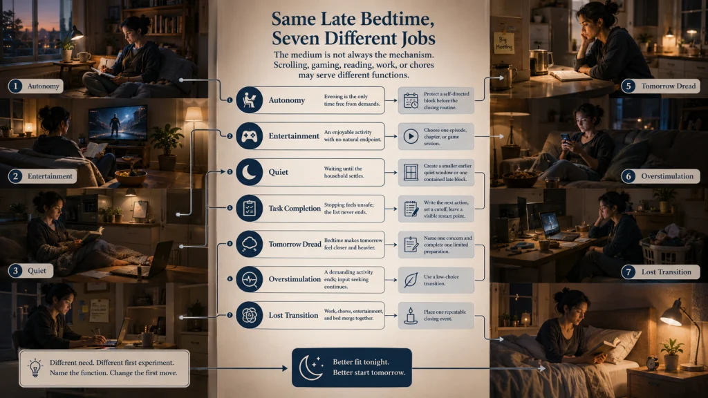 Seven Functions of Bedtime Delay