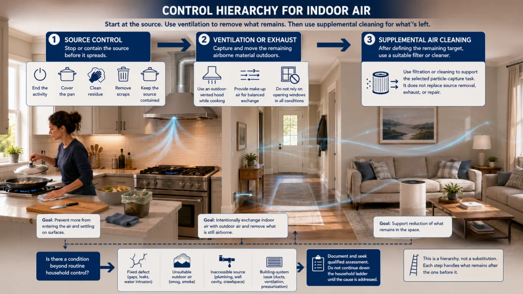 Source Control Ventilation and Filtration Hierarchy