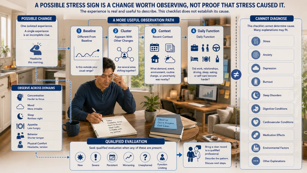 Stress Signs Are Not Proof of Cause