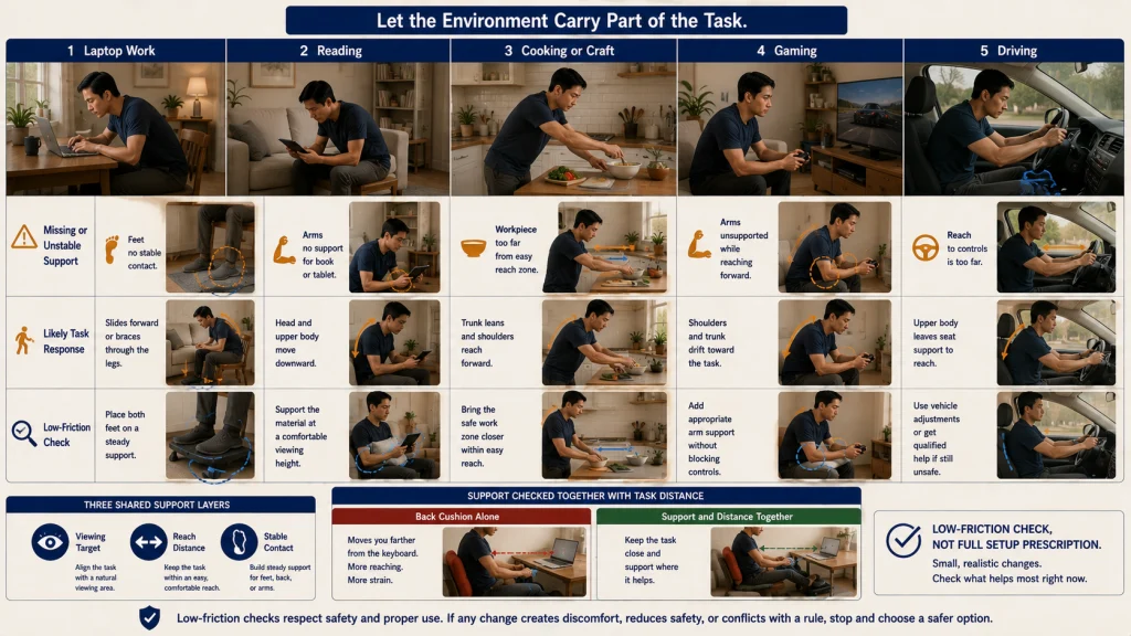 Task Support and Reach Matrix