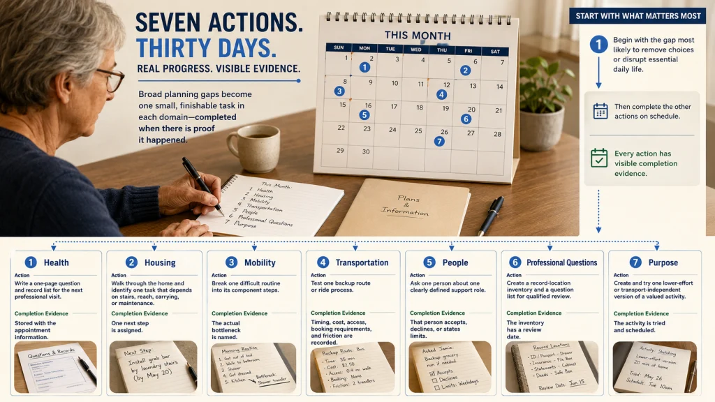 Thirty Day Aging Action Plan