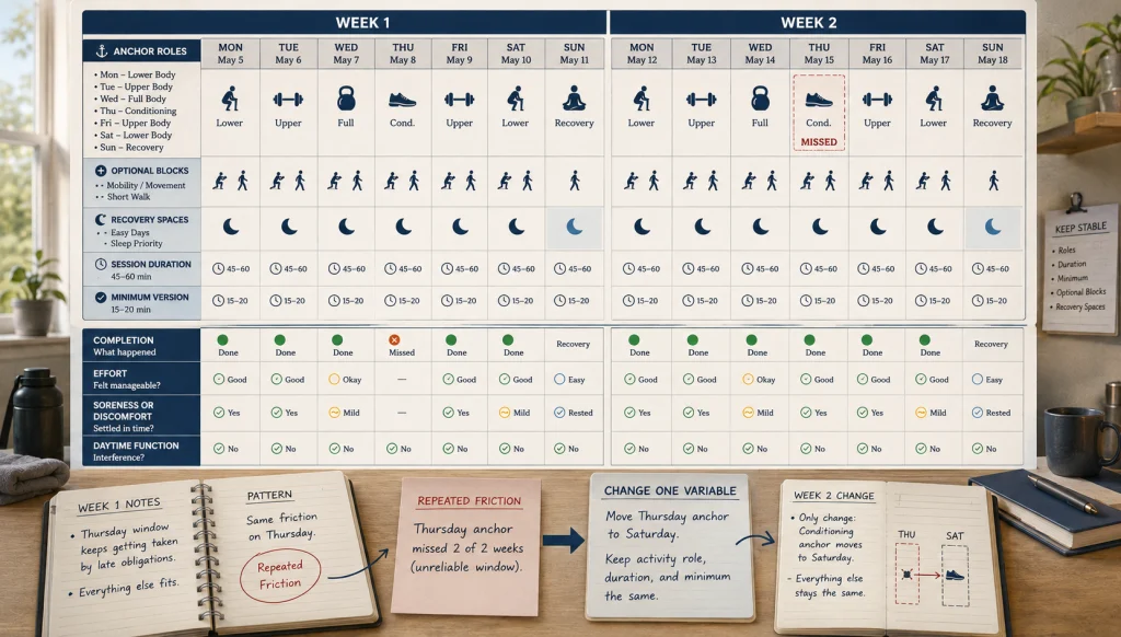 Two Week Schedule Review
