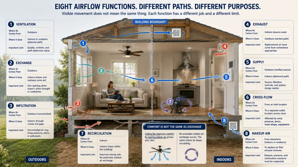Ventilation Recirculation and Air Exchange