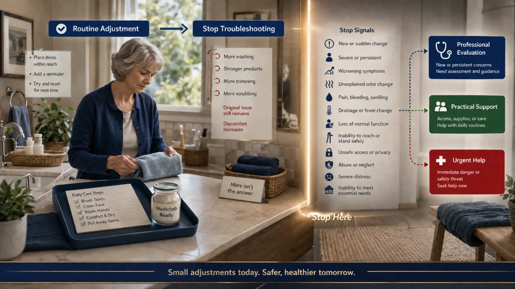 When Hygiene Troubleshooting Must Stop