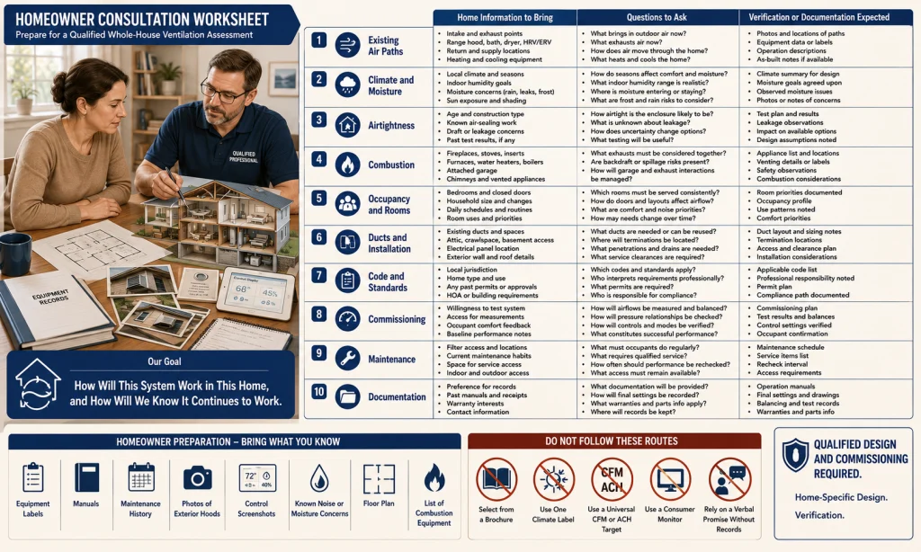 Whole House Ventilation Professional Consultation
