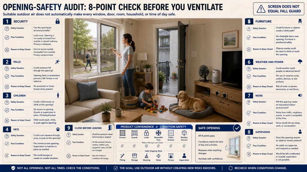 Window and Door Ventilation Safety Checklist