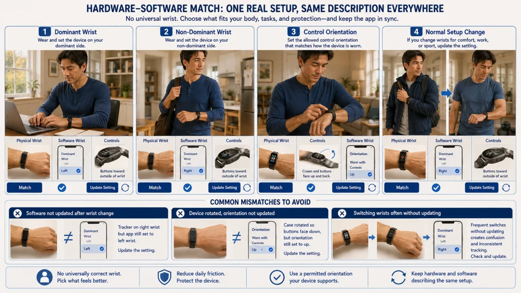Wrist and Software Setting Match