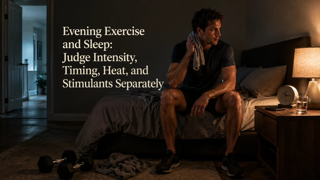 Evening Exercise And Sleep
