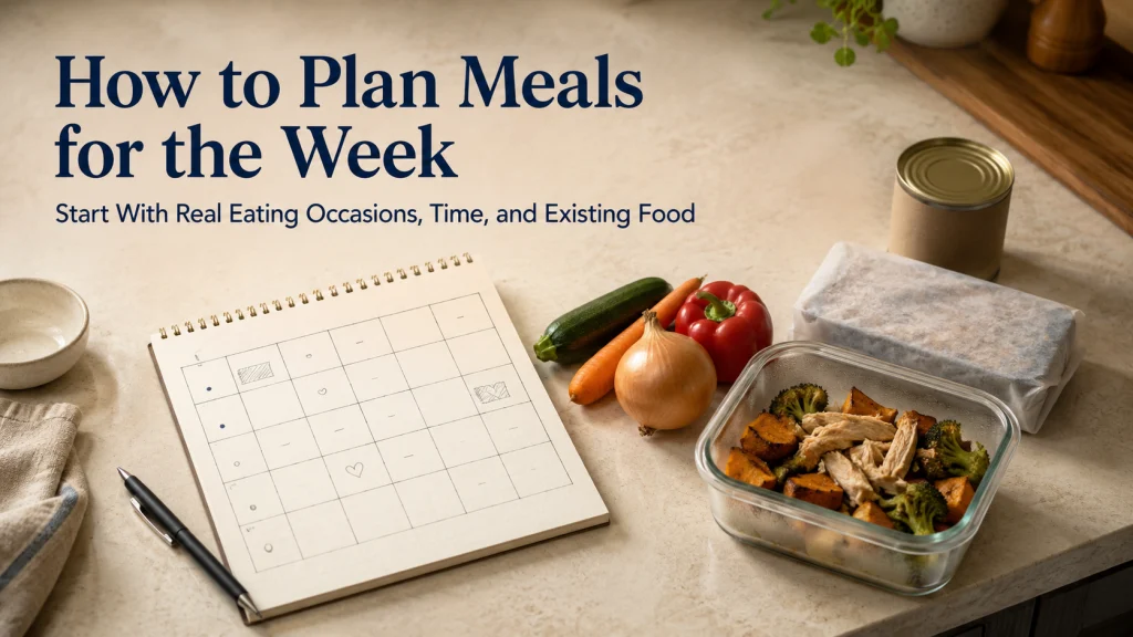 How To Plan Meals For The Week