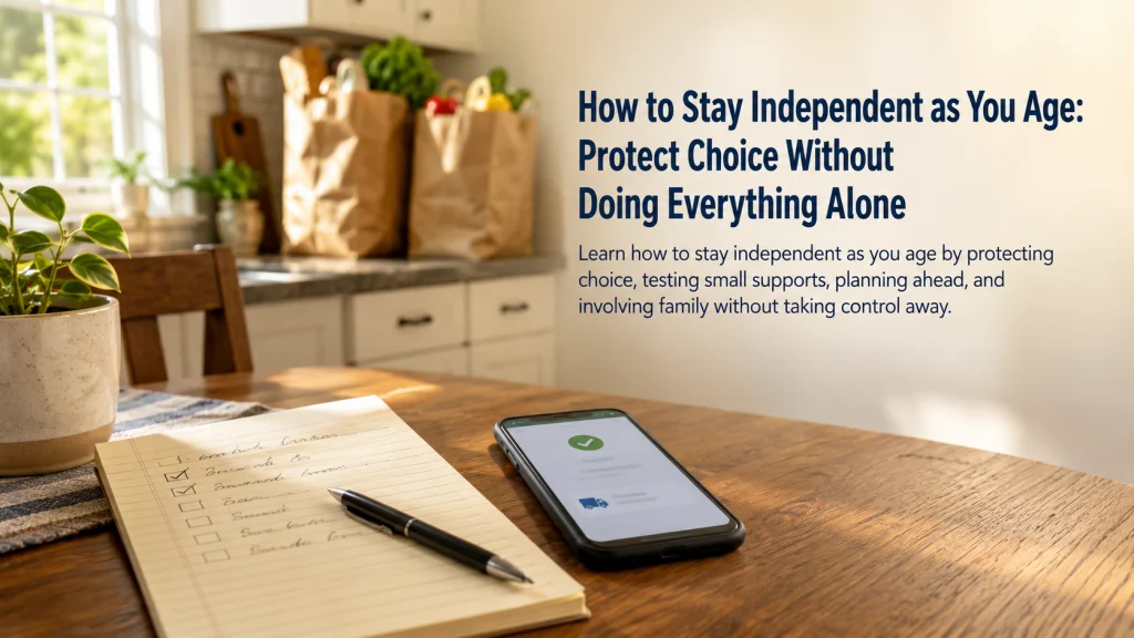 How To Stay Independent As You Age