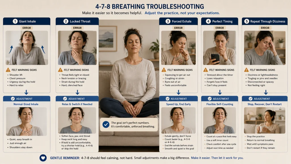 4-7-8 Breathing Common Errors