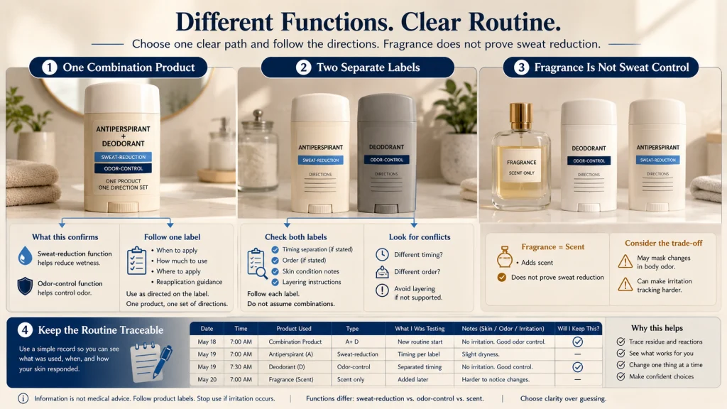 Antiperspirant and Deodorant Routine