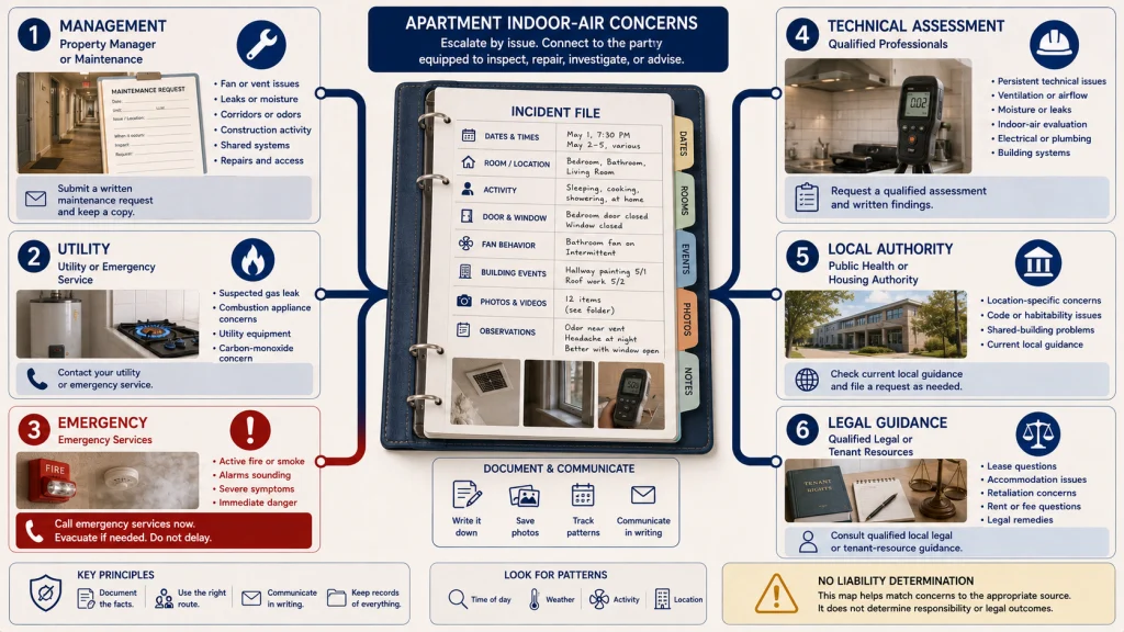 Apartment Air Quality Escalation Map