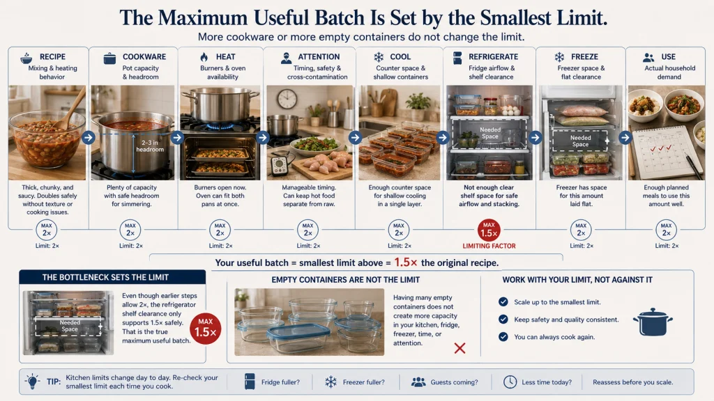 Batch Cooking Capacity Limits