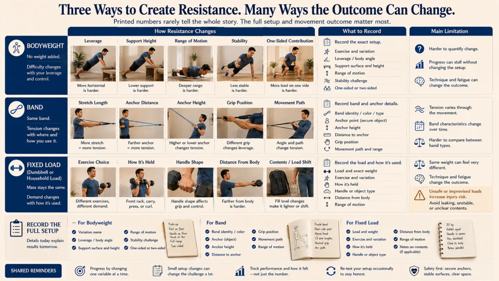 Bodyweight Band and Dumbbell Resistance