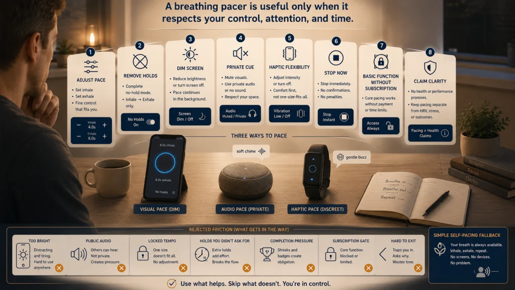 Breathing Pacer Feature Checklist