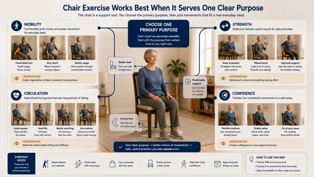 Chair Exercise Purpose Map