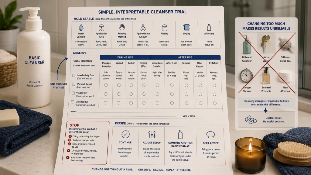 Controlled Body Cleanser Trial
