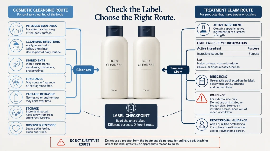 Cosmetic Cleanser vs Treatment Claim