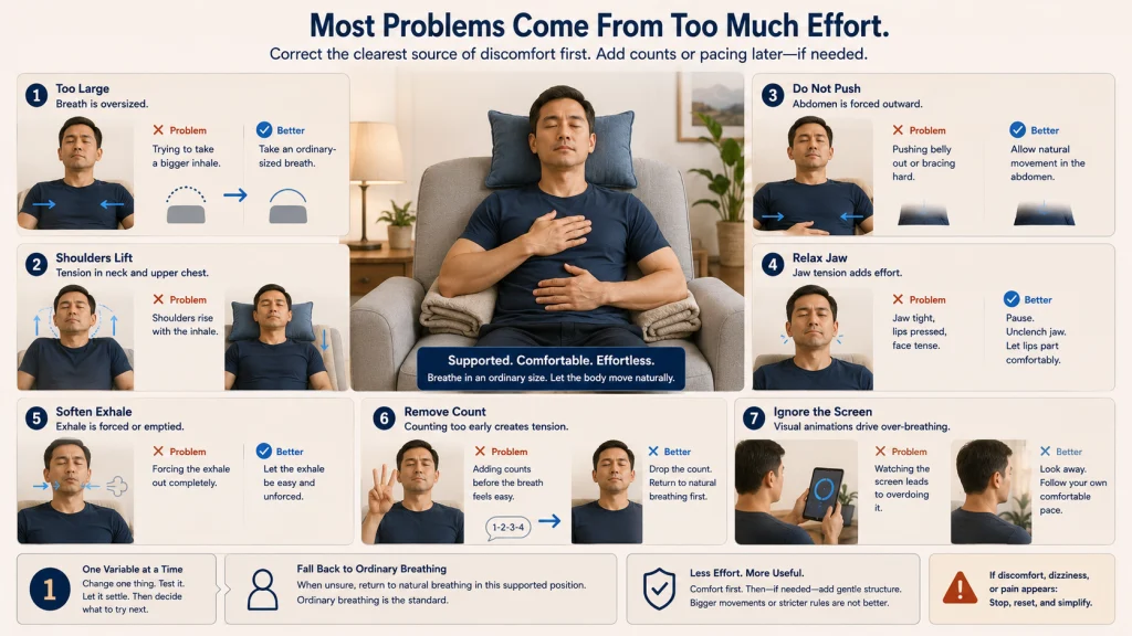 Diaphragmatic Breathing Common Errors