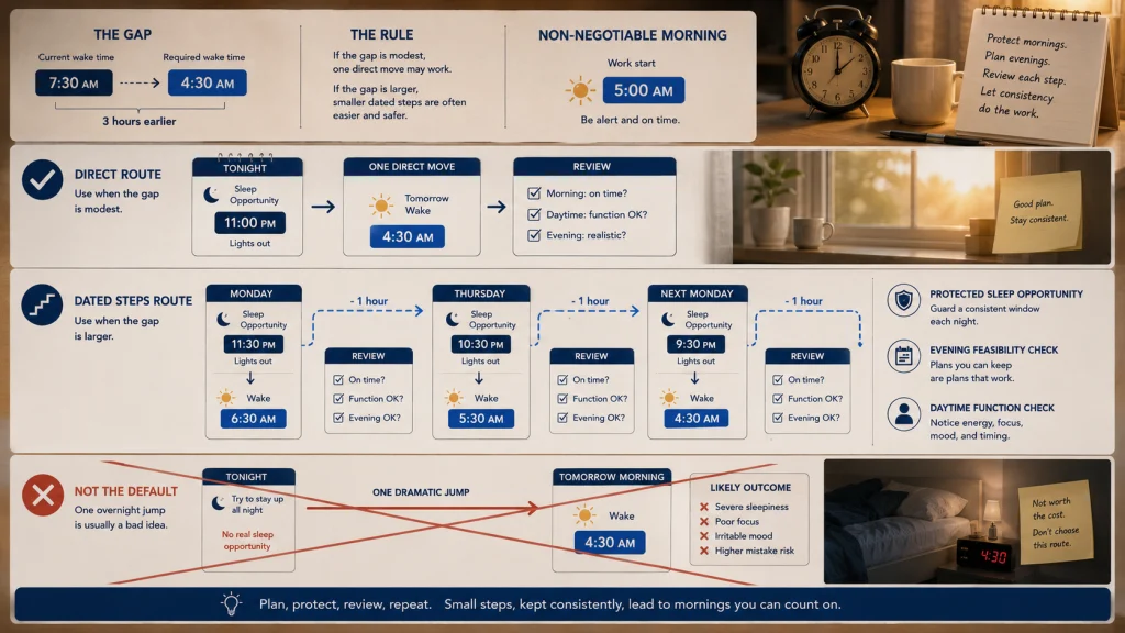 Direct Shift vs Smaller Dated Steps