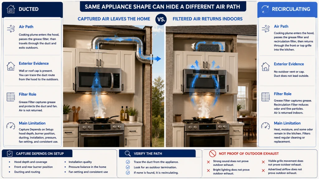 Ducted Versus Recirculating Kitchen Ventilation