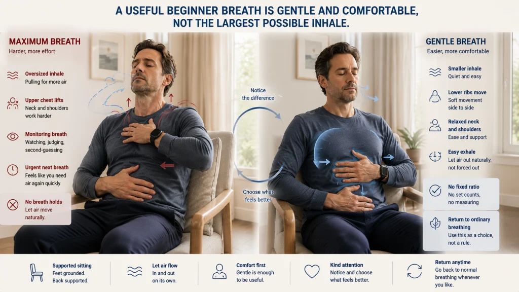 Forced Deep Breath vs Gentle Breath