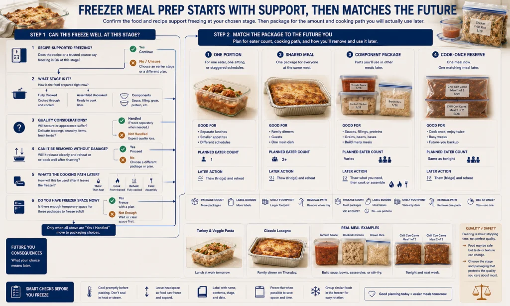 Freezer Suitability and Package Size Decision