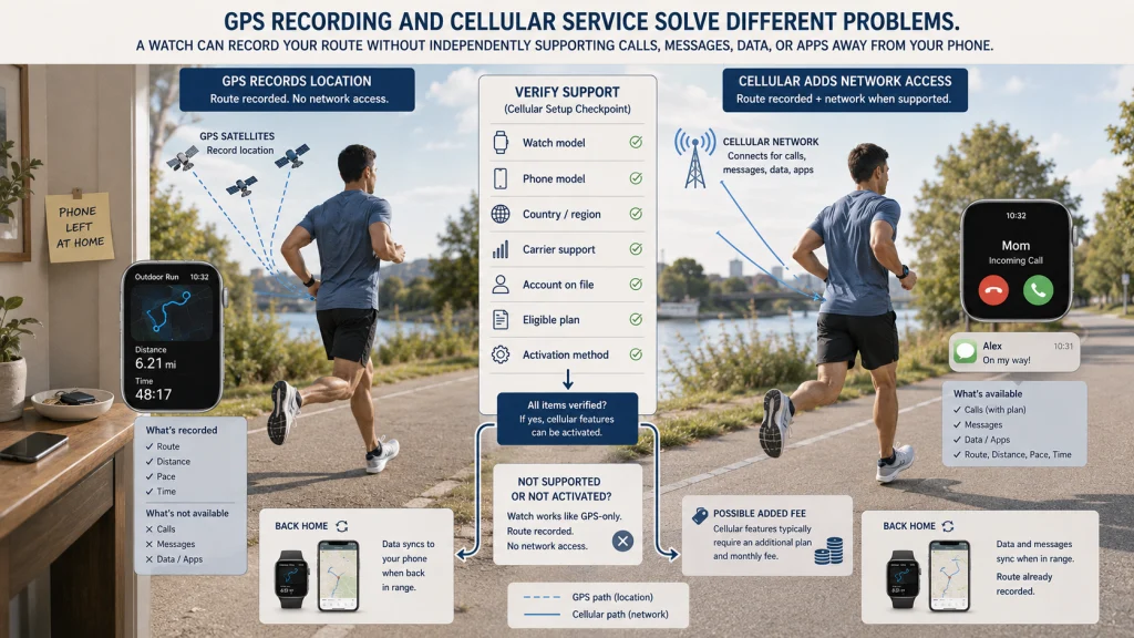 GPS Recording vs Cellular Service