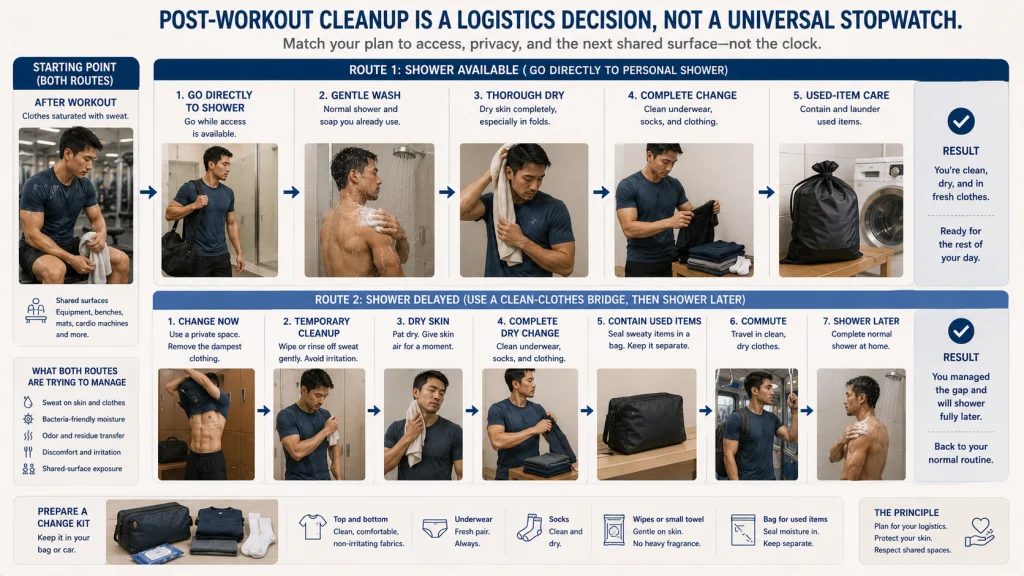 Immediate vs Delayed Post Workout Cleanup