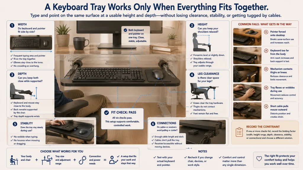 Keyboard Tray Fit Test