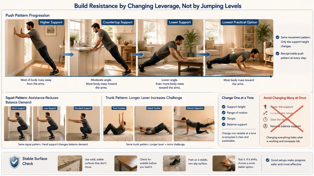 Leverage and Support Height Progression