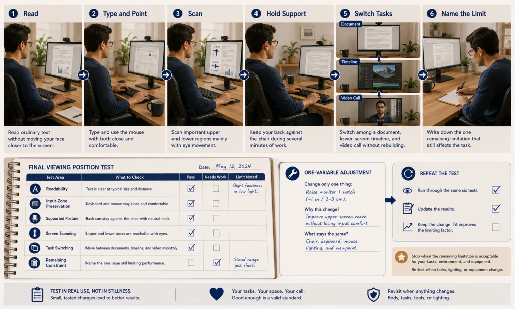 Monitor Real Task Viewing Test