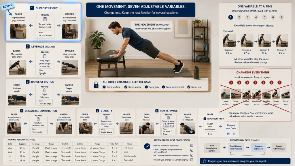 One Bodyweight Progression Variable
